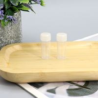 Tube de présentation en plastique pour bonbons de 4 ml et 7 ml avec impression sérigraphique et extrémité à ouverture facile, tube en plastique rigide pour emballage cosmétique