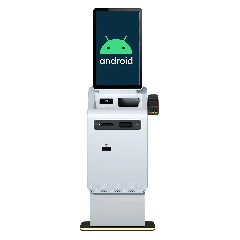Crtly 32 Inch Self Automatic Cash Machine Self Service Payment Kiosks Machine Cash Recycler Kiosk Manufacture Atm Machine