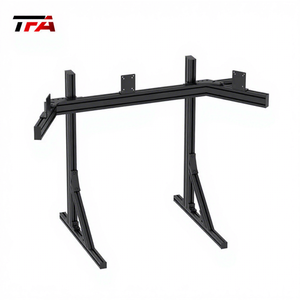 耐用的 3 屏显示器支架，适用于驾驶舱框架安装，结构稳定，全新状态，模拟赛车设置，多屏 - Product Image 1