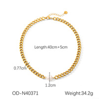 Collier ras de cou pour femme MW, étanche, en acier inoxydable plaqué or 18 carats, géométrie, imitation perle, cadeau
