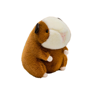 Poupée en tissu de compagnon de lapin d'eau gras animaux en peluche cochon d'inde doux mignon