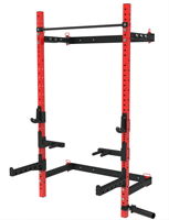 Rack de musculation professionnel robuste avec barre de traction multi-positions et rangement pour plaques de poids - Cage de squat complète professionnelle pour salle de sport à domicile