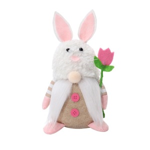 2024 Neue Ostern gesichtslose Gnome-Kaninchenpuppe handgefertigt wiederverwendbar Heimdekoration Frühjahr hängender Hase Spielzeug-Schmuck Kindergeschenke - Product Image 6