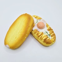 Vente chaude PU Squeeze Jouet Doux Rebond Simulation Alimentaire Croustillant Oeuf Frit Viande Petits Pains Peut Ode Toast Décompression Pétrissage Squishy Jouets