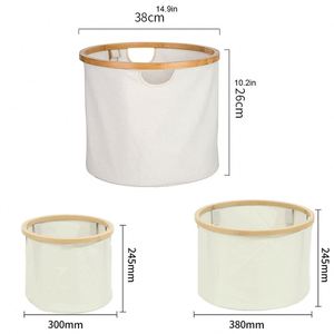 Panier à linge pliable en tissu avec sac amovible, grande capacité pour la cuisine, la salle de bain, les chambres et les buanderies (60x40x30cm) - Product Image 3