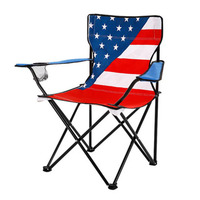 Drapeau grand accoudoir chaise de plage Portable chaise pliante patchwork luxe sport extérieur chaise longue pour voyage Pinic