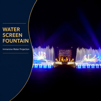 Fuente de Agua con Pantalla Láser Programable para Exteriores LISHI, con Control Musical y Proyector para Espectáculos en Lagos