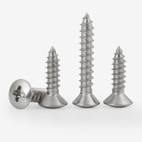 4.8 Grade Black Oxide Oval Countersunk Self Tapping Screws, Phillips Truss Head Fasteners for Thin Metal & Wood