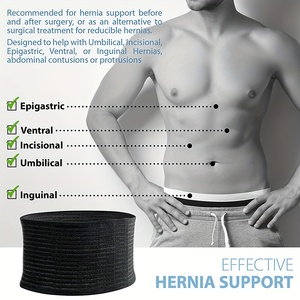 Carpeta abdominal para hombres y mujeres/envoltura postoperatoria posparto/cinturón <span class=keywords><strong>de</strong></span> soporte para <span class=keywords><strong>hernia</strong></span> <span class=keywords><strong>umbilical</strong></span> del ombligo del abdomen - Product Image 2
