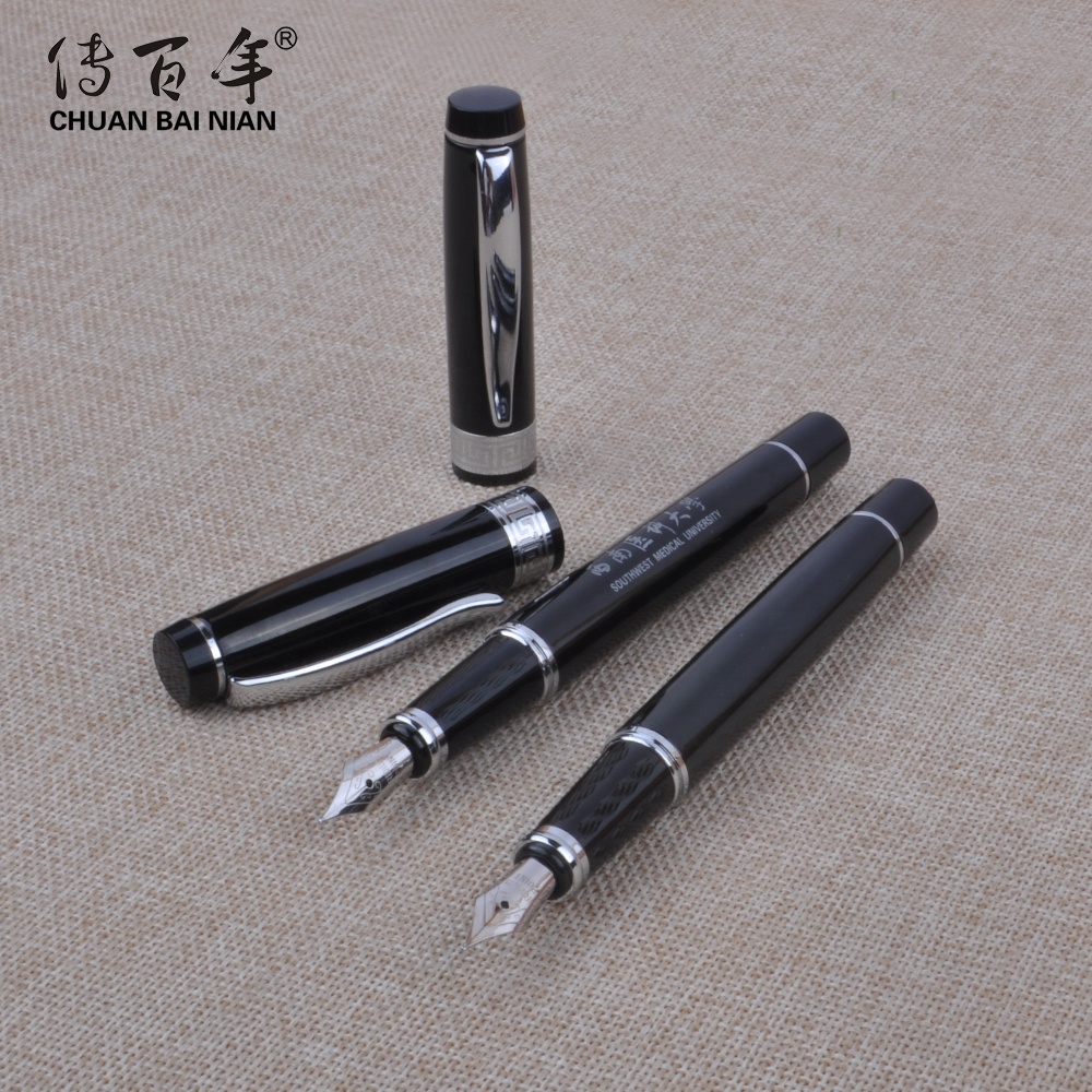 Hot selling personalized luxury metal fountain pen with custom logo