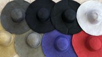 ND438 Parisisol Chapeau en paille à bord large en parasisal en stock et prêt pour une expédition rapide