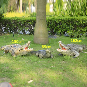 Estatua de Cocodrilo de Tamaño Real Hecha a Mano con Resina, Estatua de Animal de Fibra de Vidrio para Decoración de Estanques y Pantanos - Product Image 3