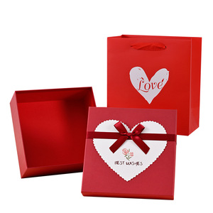 Día de San Valentín lápiz labial Perfume termo taza regalo caja de embalaje rojo boda compañero juguetes máscara peluca regalo tienda caja de papel - Product Image 6