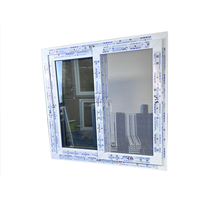 Fenêtres intérieures en pvc pour la maison fenêtre coulissante en pvc en verre trempé à bas prix