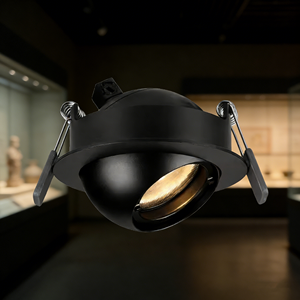 Spot LED encastré moderne 7W en aluminium avec puce COB, design inclinable, pour hôtels, supermarchés, boutiques, couloirs, trottoirs et chemins. - Product Image 1