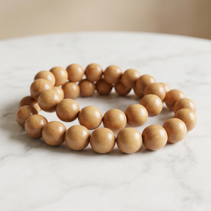 ลูกปัดไม้ทรงกลมสำหรับทำสร้อยข้อมือ - Product Image 1