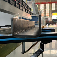Presse plieuse CNC surdimensionnée de 300 tonnes, 400T, 6000 mm pour le pliage de grandes structures en acier, équipement de pliage hydraulique de tôles