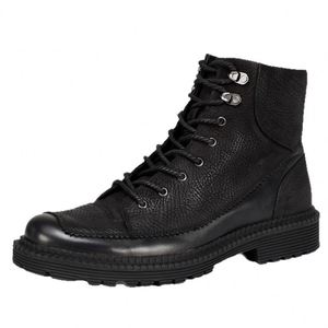 High Quality Men's Retro <b>Ankle</b> Boots Summer Autumn Winter Waterproof Genuine Leather Lined Warm Snow Outdoor Trendy Non Slip - Product Image 6