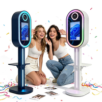 Borne photo intelligente commerciale avec miroir pleine longueur pour événements et fêtes