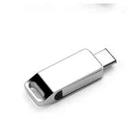 Clé USB Type-C gravée sur mesure KDATA Promotion 3.0 32 Go 64 Go 128 Go USB-C en métal double port OTG pivotante