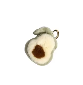 customized fluffy stuffed toys keychains/ oem adorable super soft plush keychains/ make your own design fuzzy plush keychains