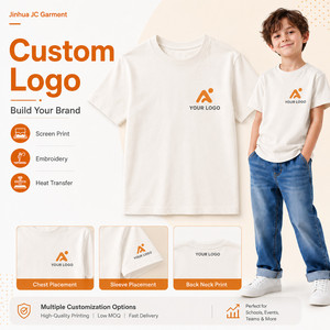 T-shirts unisexes pour enfants et jeunes en coton 100% de qualité supérieure, personnalisables avec logo et couleurs sur mesure, vente en gros - Product Image 2