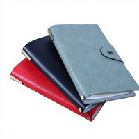 Cahiers en cuir A6 en cuir PU à feuilles mobiles 6 reliure à anneaux couverture souple avec feuilles budgétaires Agenda Organisateur rechargeable