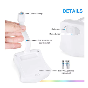 Slimme Bewegingssensor Toiletlicht Menselijk Inductie Nachtlampje Toiletlicht Voor Badkamer - Product Image 6