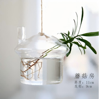 Vase en verre en forme de goutte d'eau, terrarium suspendu, support pour plantes aériennes, bouteille hydroponique, récipient, décoration de jardin, cadeau