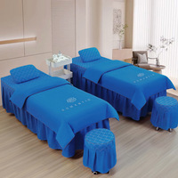 Lot de 4 housses de lit pour salon de beauté, douces, confortables et respectueuses de la peau, pour toutes les saisons, linge de lit pour table de massage, idéal pour les centres de santé et la TCM, personnalisable