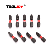 Embouts de visseuse à chocs industriels robustes pour le bricolage, en acier S2, tige hexagonale de 1/4 pouce, magnétiques, PH1 PH2 PH3, 25 mm