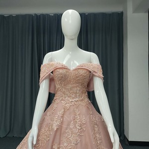 ชุดเดรสงาน Quinceanera สีชมพู Lsany208 ประดับดอกไม้ 3 มิติ แต่งลูกไม้รัดเชือกทรงคอร์เซ็ท กระโปรงบานฟูฟ่อง สำหรับงานวันเกิดอายุ 16 ปี รุ่น Jancember - Product Image 5