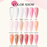 Kit de Vernis Gel d'Extension Ongles en Poly Professionnel pour Salon ou Usage Personnel, Vente en Gros, avec Boîtes de Rangement