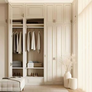 Armoire pliable de luxe américaine sur mesure, dressing pour appartement avec espace de rangement multiple - Product Image 5