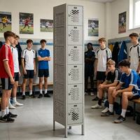 Casier métallique de qualité commerciale pour entrepôt, salle de sport, école, bureau – Armoire de rangement en acier durable à compartiments multiples