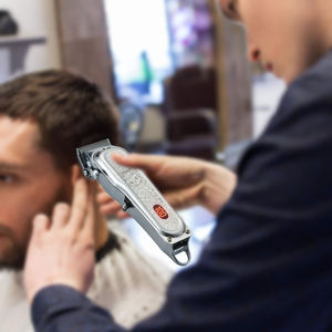 नई डिजाइन यूएसबी चार्ज हज्जाम की दुकान मशीनों 3D अस्थायी नाई क्लिपर सेट रिचार्जेबल बाल क्लिपर सेट - Product Image 6