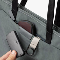 Sac fourre-tout pour ordinateur portable résistant à l'eau, grande capacité, fermeture éclair, sac à bandoulière en polyester pour le bureau et les voyages