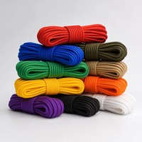 Cordon en nylon tressé coloré, corde de camping, corde de macramé pour bricolage, 10 couleurs, diamètres de 2 mm à 12 mm, rouleau de 100 m, OEM personnalisé