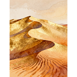 Klassisches bedrucktes Acryl-Wüsten-Dünen-Diamantgemälde, vollflächig, 5D DIY, warme Töne, Wandkunst, Landschaft, Heimdekoration - Product Image 2