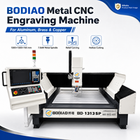 Machine de gravure CNC pour plaques en laiton, NC Studio, moteur unique 7,5 kW, roulement à haute rigidité pour plaques signalétiques métalliques, enseignes, logos personnalisés