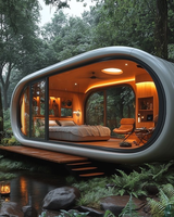 Hôtel mobile de vacances extérieur au design moderne et élégant - Maisons préfabriquées, capsules spatiales, micro-maisons capsules