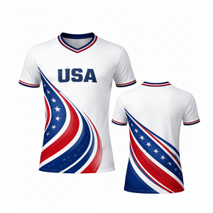 Maillot de football USA 2026, dernier design, haute qualité, col en V, pour les fans - Product Image 1