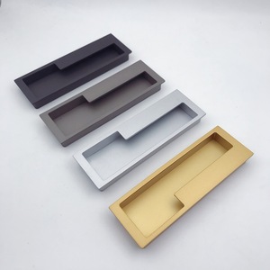 Venta al por mayor de aluminio moderno herrajes para muebles tiradores de cajón de armario perillas de alta calidad acabado cepillado TT manijas de puerta de cocina - Product Image 5