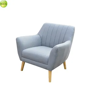 Großhandel sofa 1 person-Italienischen Designer Grau 1 Person Bequem Freizeit Einzigen Sofa Stuhl