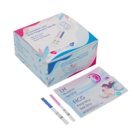 Tira de prueba de embarazo HCG sensible, fiable y fácil de usar, kit de diagnóstico de oro coloidal de un solo paso, certificado CE Clase II, al por mayor