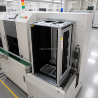Support de stockage de cartes de circuits imprimés ESD en alliage d'aluminium noir, avec fentes en plastique antistatiques pour la production SMT
