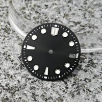 Cadran de montre 3D motif Terre 28,5 mm avec index appliqués, compatible mouvement NH35, logo personnalisé, pour montre de plongée sportive – Vente en gros usine