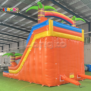 Tobogán Acuático Inflable Comercial Langko con Diseño de Palmera <span class=keywords><strong>Tropical</strong></span>, Tobogán Gigante Inflable Comercial con <span class=keywords><strong>Piscina</strong></span> - Product Image 4