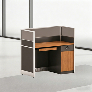 Mesa <span class=keywords><strong>de</strong></span> trabajo <span class=keywords><strong>de</strong></span> oficina insonorizada para oficina, mueble sencillo <span class=keywords><strong>de</strong></span> una plaza para oficina - Product Image 4
