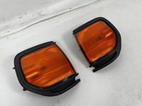 Pièces automobiles, supports chromés pour phares, feux de coin blancs, compatibles avec LandCruiser LC80 FJ80 1990-1997
